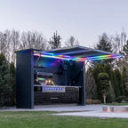 Modern Outdoor Kitchens Weatherproof Cooking Station for Bbq Patio Garden Backyard Custom