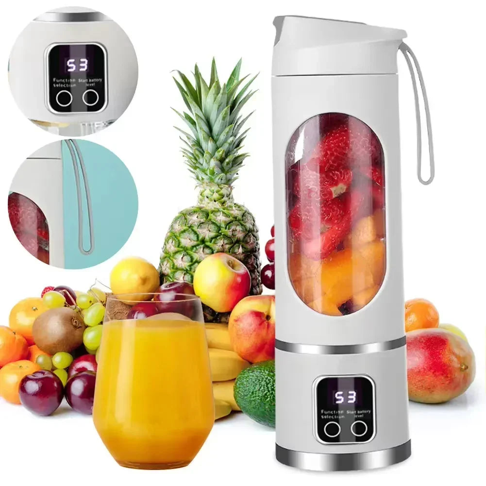 Portable Electric Juicer Cup 8/12 Blades Mini Milkshake Blender for Fruit Milk Juice Making at Home Office Travel