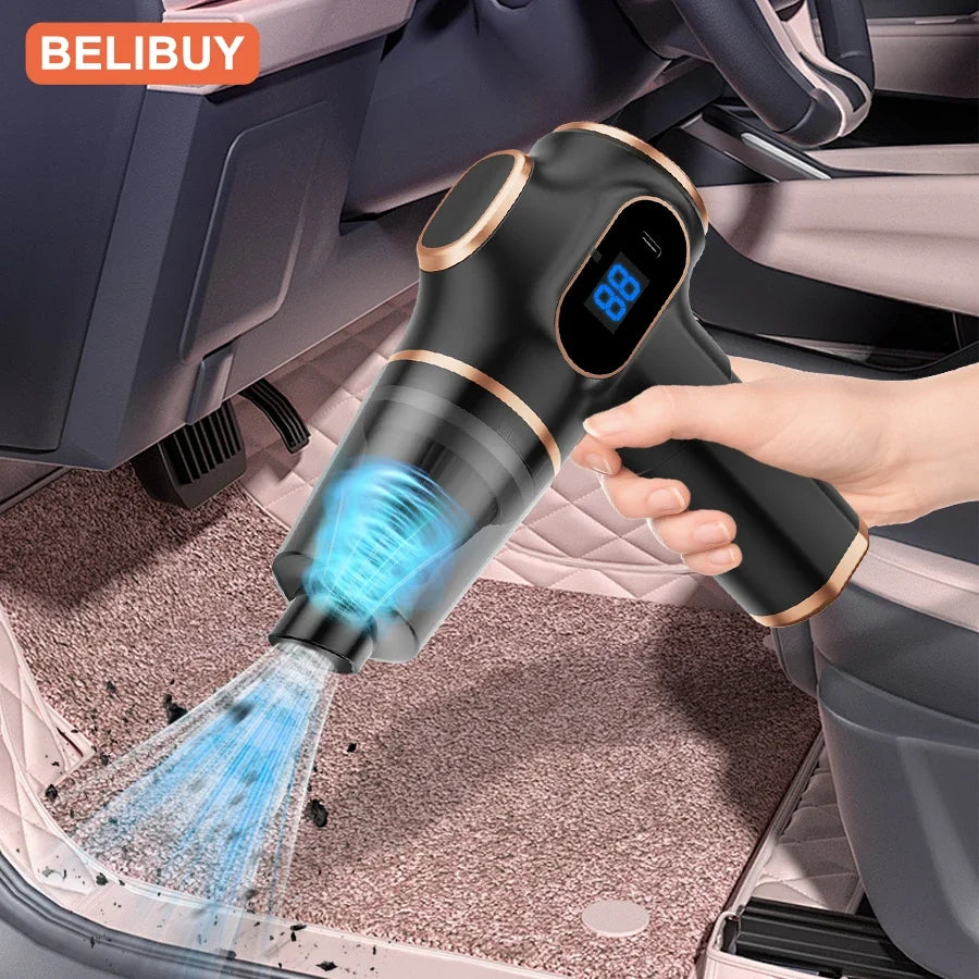 TINSOL Wireless Vacuum Cleaner Dual Use for Home and Car High Power Home Appliance With display Screen Carpet Sofa Car Cleaner