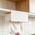Kitchen Metal Tissue Hanger No Drill Wall Drawer Cabinet Mount Napkin Storage Holder Household Kitchen Sorting Accessory Rack
