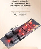 Full Body Heated Massage Mat with Airbag & Vibration for Neck & Lumbar