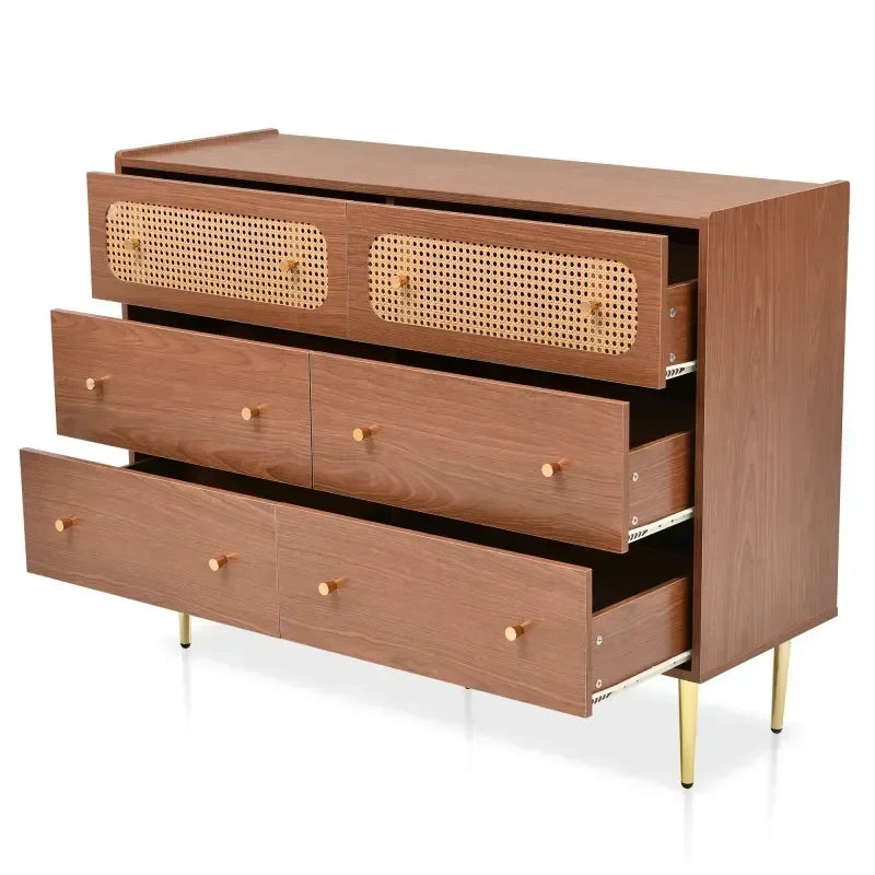 Dresser for Bedroom,Chest of Drawers, 6 Drawer Dresser,Floor Storage Drawer Cabinet for Home Office,for indoor bedroom furniture