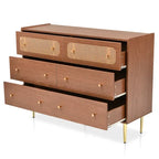 Dresser for Bedroom,Chest of Drawers, 6 Drawer Dresser,Floor Storage Drawer Cabinet for Home Office,for indoor bedroom furniture