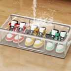 PVC Shoe Storage Foldable Shoes Bags Large Capacity Portable Space Saving Shoes Dust-proof Water-proof Transparent Storage Box