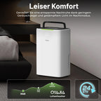 25L/Day Dehumidifier LED Display 24H Timer Auto Restart Auto Shut Off
