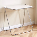 Simple Folding Dining Table Nordic ins Transparent Table Coffee Table Side Acrylic Portable Office Study Home Use