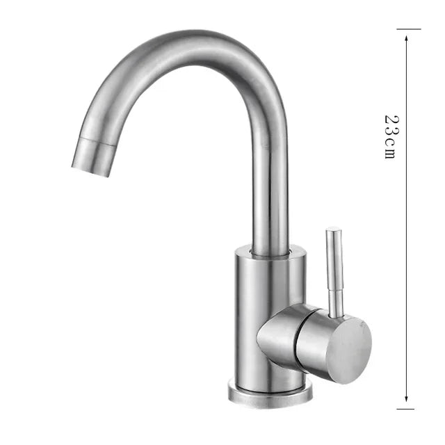 Dfrkjhre Bathroom Basin Faucet Matte Black Series for Sink Vessel Stainless Steel Hot and Cold Water Mixer Tap Crane