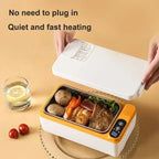 1L Portable USB Electric Lunch Box Rechargeable Heated Unplugged Rice Cooker Office Lunch Box Camping Heated Insulated Lunch Box