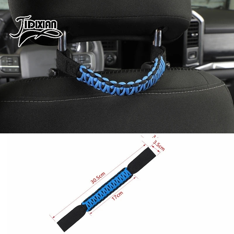 JIDIXIAN Car Seat Headrest Grab Handle for Jeep for Dodge for Ford F150 for Jimny for Chevrolet for GMC for Chrysler for 4Runner