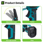 NEWBENY 8 Inch Brushless Electric Chainsaw with Oil Cordless Garden Pruning Chainsaw Woodworking Tool For Makita 18V Battery Pin