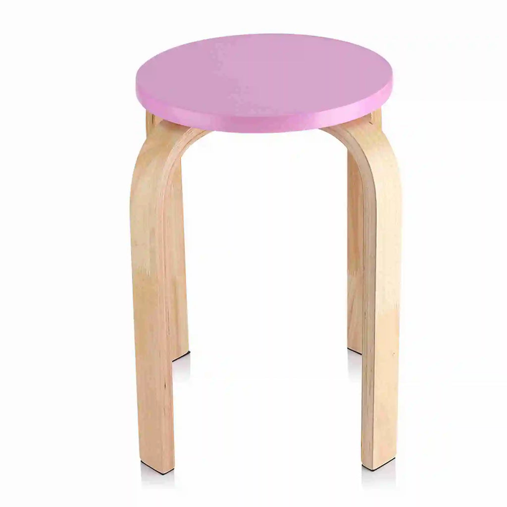 Anti-Slip Bent Wood Stacking Stool Candy Color Home Furniture Kids Room Decor Bentwood Stool Home Stool Stool Wooden Stool