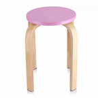 Anti-Slip Bent Wood Stacking Stool Candy Color Home Furniture Kids Room Decor Bentwood Stool Home Stool Stool Wooden Stool