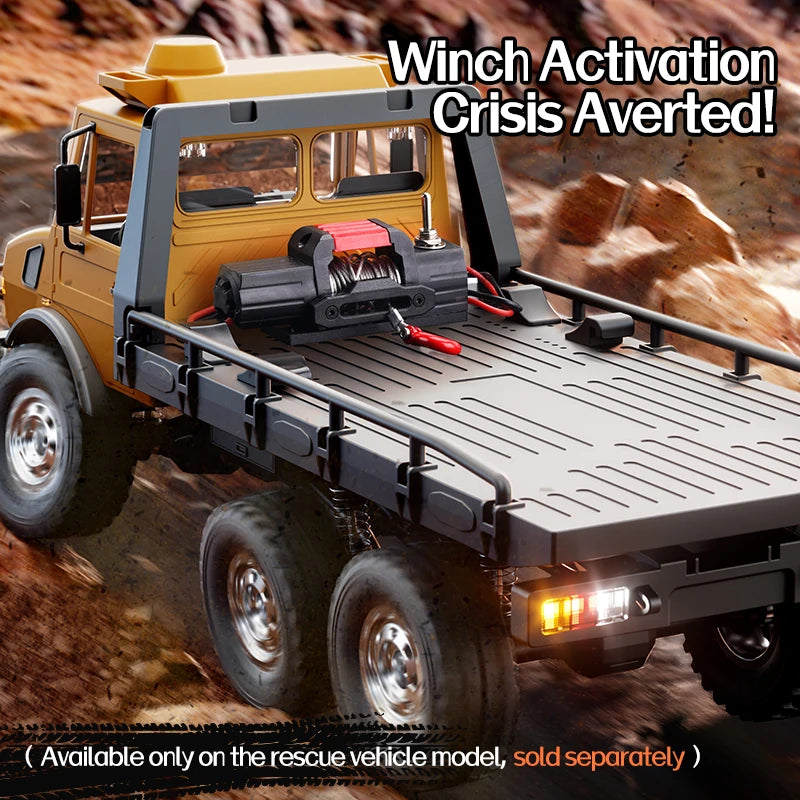 C8823 6WD RC Car 1/18 Off-road Remote Control Vehicle 2.4G High Speed Climbing Transport Rescue Crawler Model Toys for Children