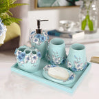 Resin Bathroom Set, Multi Models, Optional, Set of 5 Pieces, Toiletries Kit, Bathroom Accessories