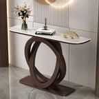 Luxury Iron Console Table Italian Semi-circular Entrance Cabinet Tables Home Furniture Creative Corridor Entryway Table