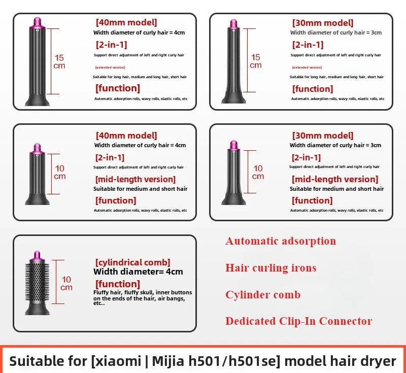 1Pcs for Xiaomi Mijia Hair Dryer H501 H501SE Wave Curling Wand Hair Dryer Accessories