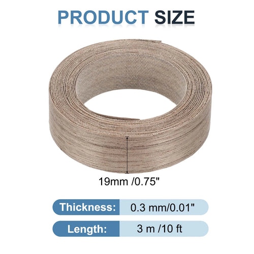 Edge Banding 3/7/15/30M 13/19/22/25/38/51/76mm Wood Veneer Tape Pre-glued Flexible Plywood Edge Banding Adhesive for Furniture