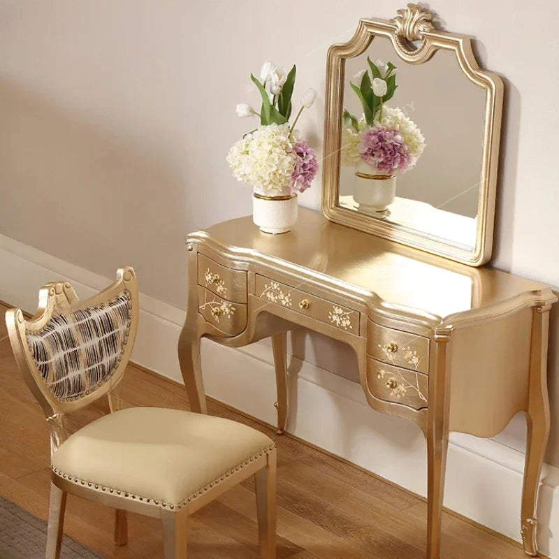 Full Set Aesthetic Vanity Table Living Rooms Beauty Bedroom Dresser Organizer Space Saving Meuble Coiffeuse Bedroom Furniture