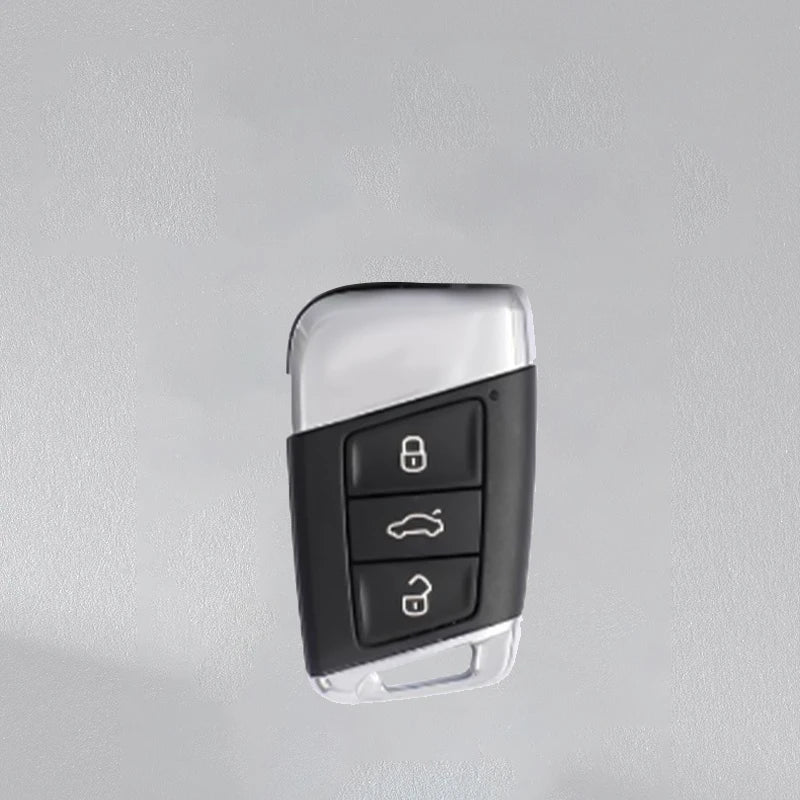 Leather Car Remote Key Case Full Cover Protection Shell for VW Volkswagen Magotan Magotan GTE Passat B6 B7 B8 CC Arteon Keychain