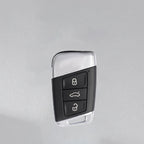 Leather Car Remote Key Case Full Cover Protection Shell for VW Volkswagen Magotan Magotan GTE Passat B6 B7 B8 CC Arteon Keychain
