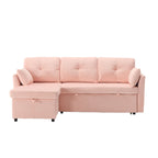 LVHOM Functional Modular Sofa (L-Shaped) With a Reversible Chaise Longue and Extra-Large Storage Space.
