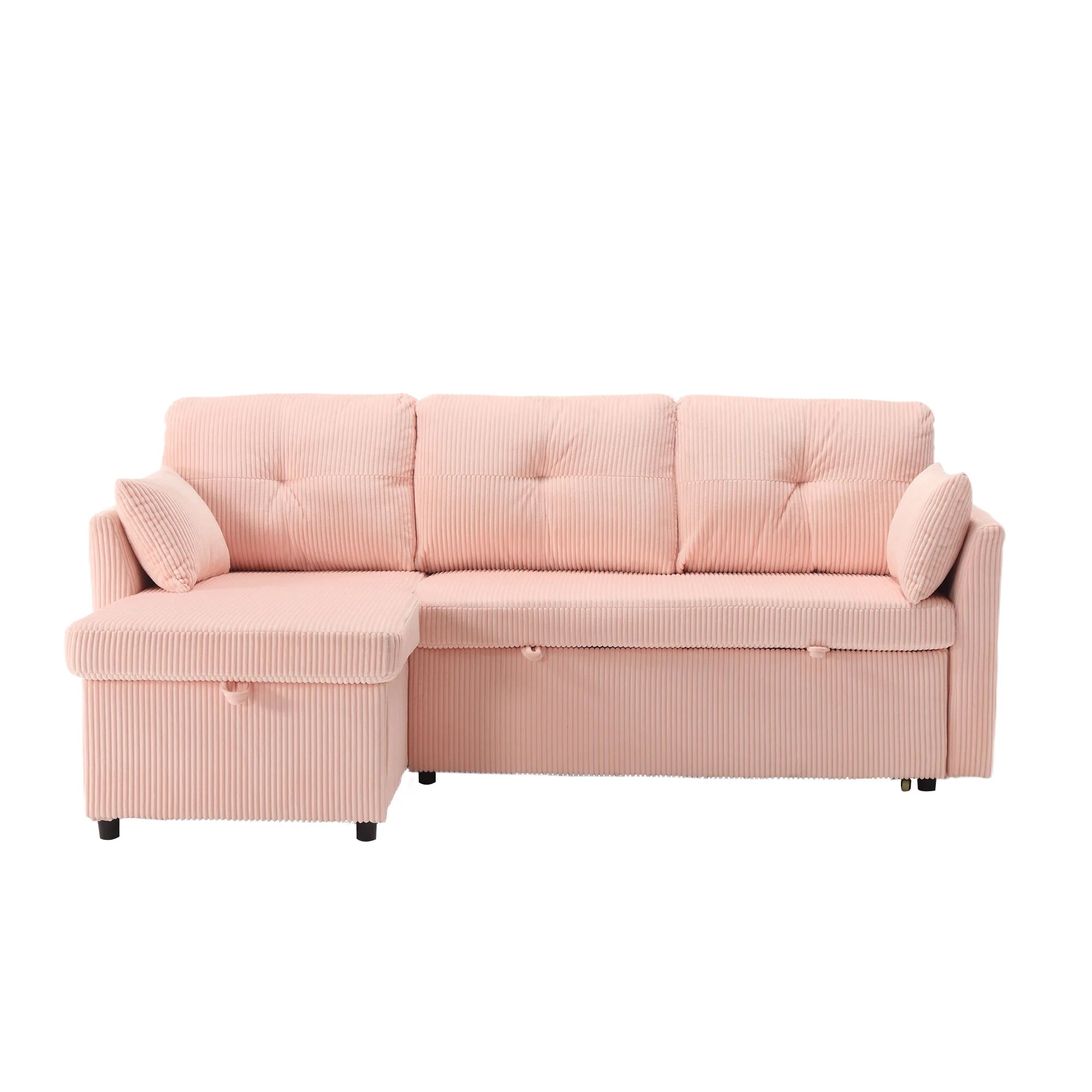 LVHOM Functional Modular Sofa (L-Shaped) With a Reversible Chaise Longue and Extra-Large Storage Space.