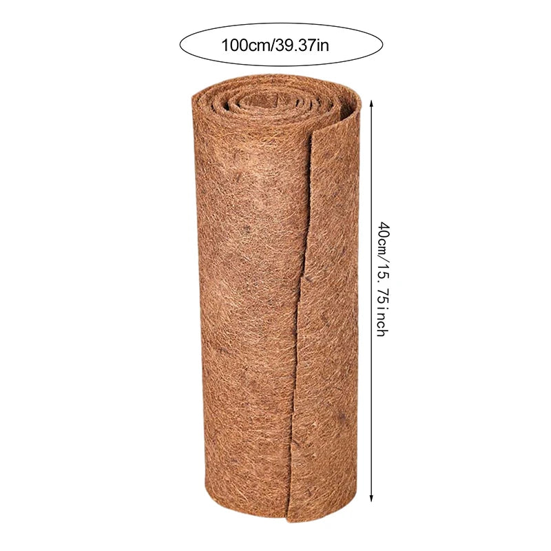 Plant Fiber Roll Reptile Carpet Mat Reptile Bedding Supplies Insulation Flowerpot Basket Coconut Coir Liner Sheet