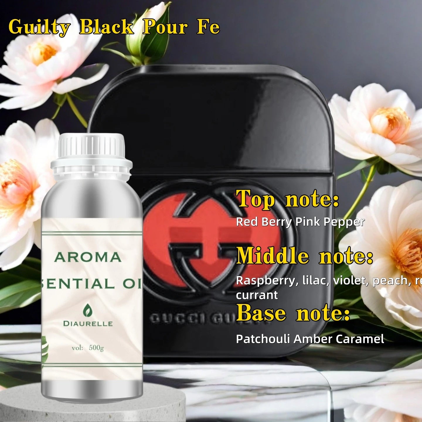 Diaurelle Hotels 500ML Long-Lasting Perfume Oil for Diffuser Hotel Home Air Freshener Strong Refreshing Aroma