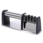 Kitchen Gadgets Manual 4 in 1 Sharpener Professional Non-slip Base Kitchen Sharpening Stone Handheld Whetstone Canteen