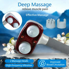 Electric massager with infrared lamp, suitable for neck, shoulder, joint and full-body massage