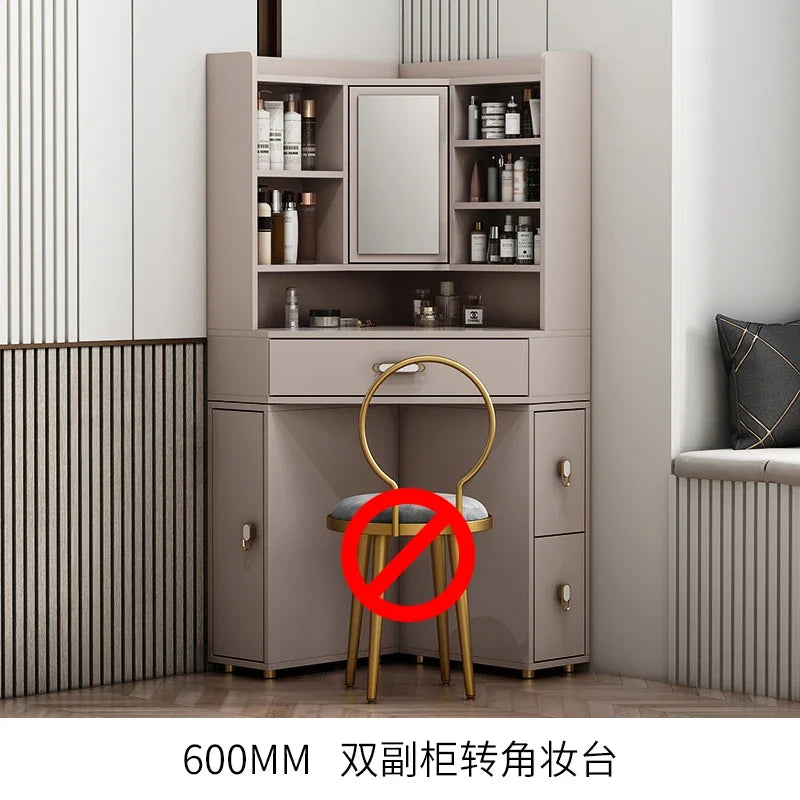 Corner dresser locker integrated light luxury bedroom modern simple small apartment triangular corner