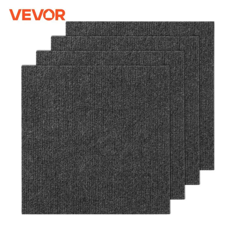 VEVOR Carpet Tiles Peel & Stick Self Adhesive Carpet Floor Tile Soft Padded Carpet Tiles for Bedroom Living Room Indoor Outdoor