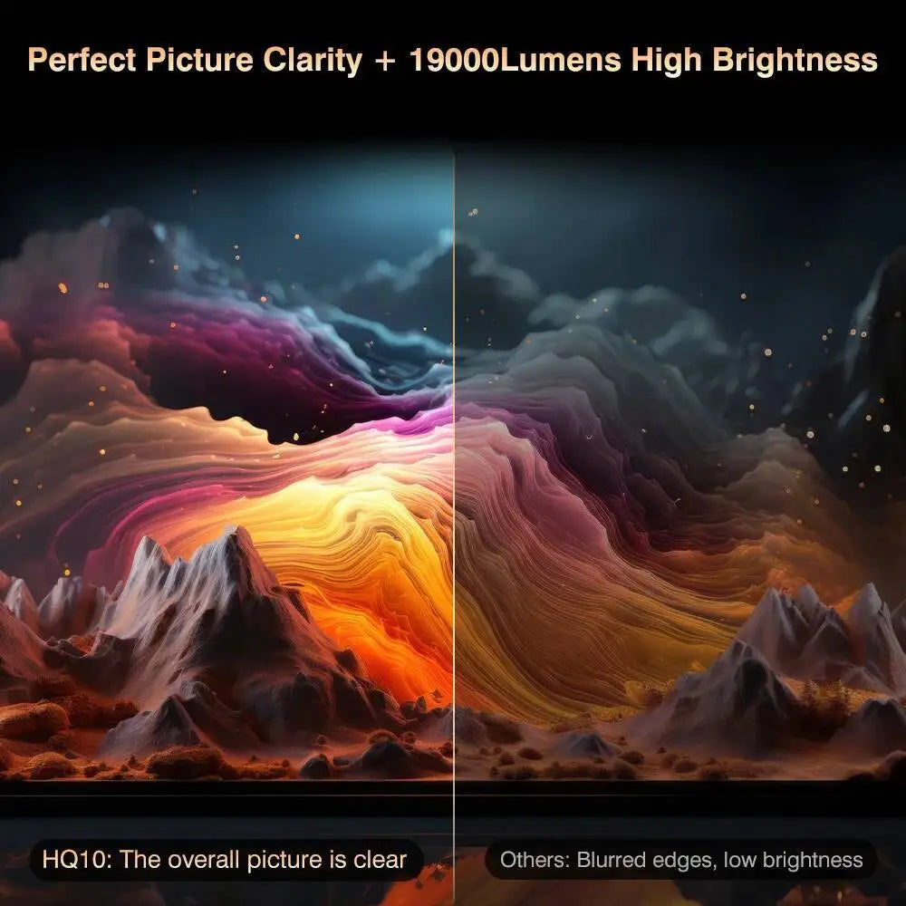 Touyinger Everycom HQ10W Full HD 4K 26000 lumens Home Video Smart TV 2+64GB Cinema Projector Professional Dolby