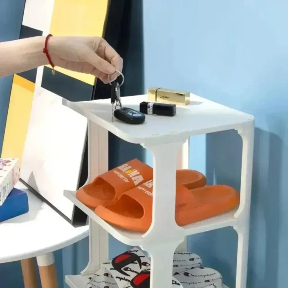 Shoes Organizer Shoe Racks Space-saving Wall Corner Stackable Narrow Shoes Storage Rack Storage Cabinet Shoe Shelves Furniture