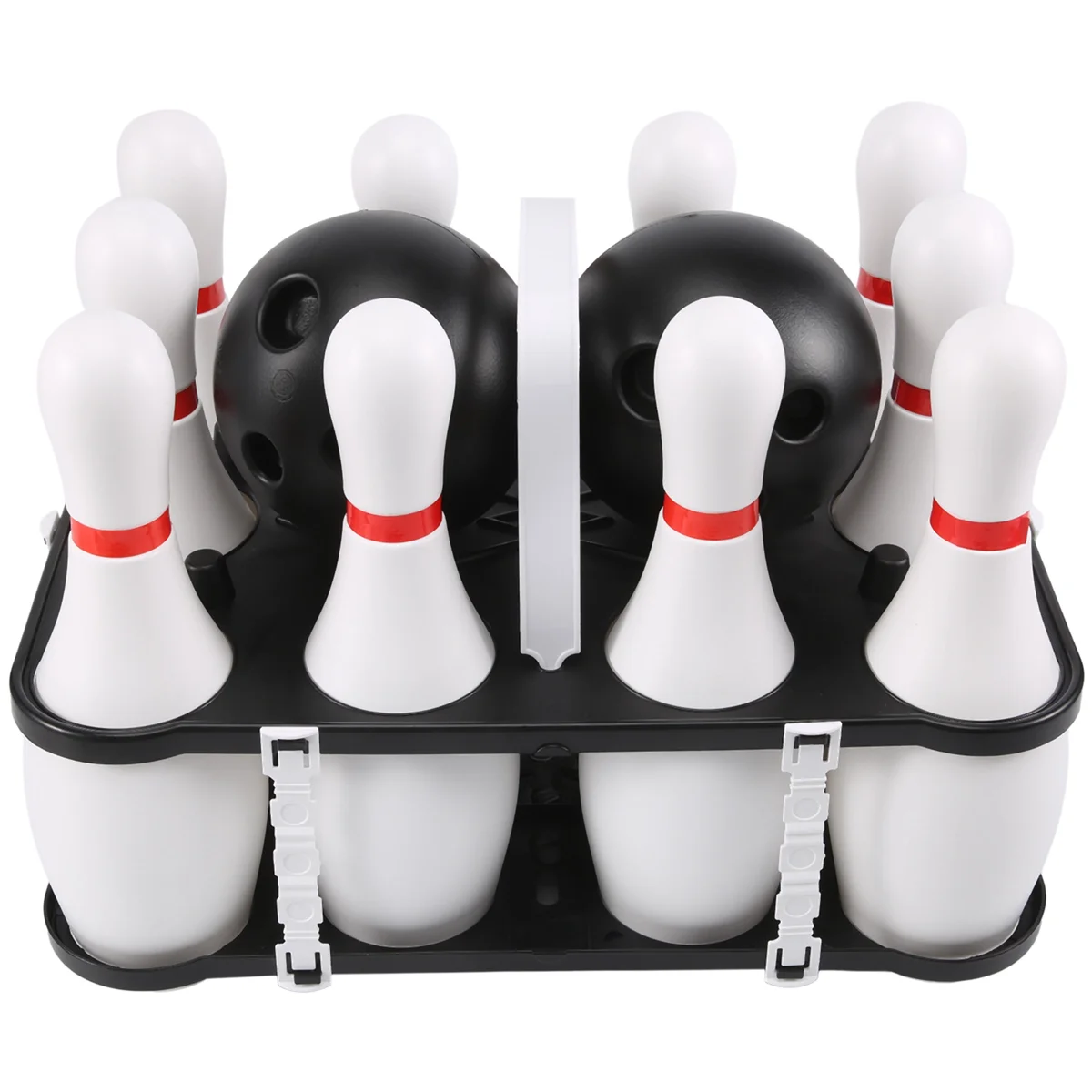1 Set Bowling Set for Kids & Adults 2 Ball with 10 Pins for Family Kids and Adults Backyard Skittles