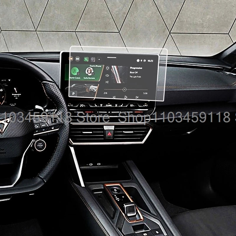 TPU screen Protector  film For Cupra Formentor 2025/Cupra Leon MK4 2024 2025 car 12.9inch GPS Navigation TouchScreen