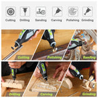 WORKPRO 12V Cordless Rotary Tool Kit Woodworking Engraving Polishing Pen DIY For Jewelry Metal Glass Mini Wireless Drill