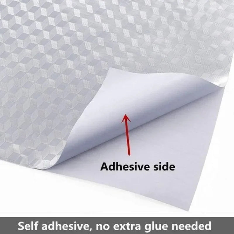 Kitchen Wallpaper Stickers Self Adhesive Aluminum Foil Oil Proof Waterproof Stickers for Countertop Drawer Cabinets Shelf Line