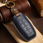 Car Key Case Cover Leather 4 Button Fob for Haval Jolion H6 H7 H4 H9 F5 F7 H2S Big Dog Great Wall Euler White Cat Keyring Holder