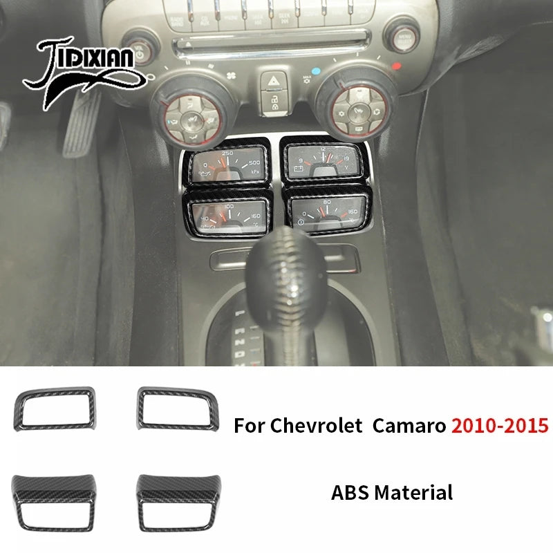 JIDIXIAN fit for Chevrolet Camaro 2010 2011 2012 2013 2014 2015 Car Interior Exterior Decoration Cover Carbon Fiber Accessories