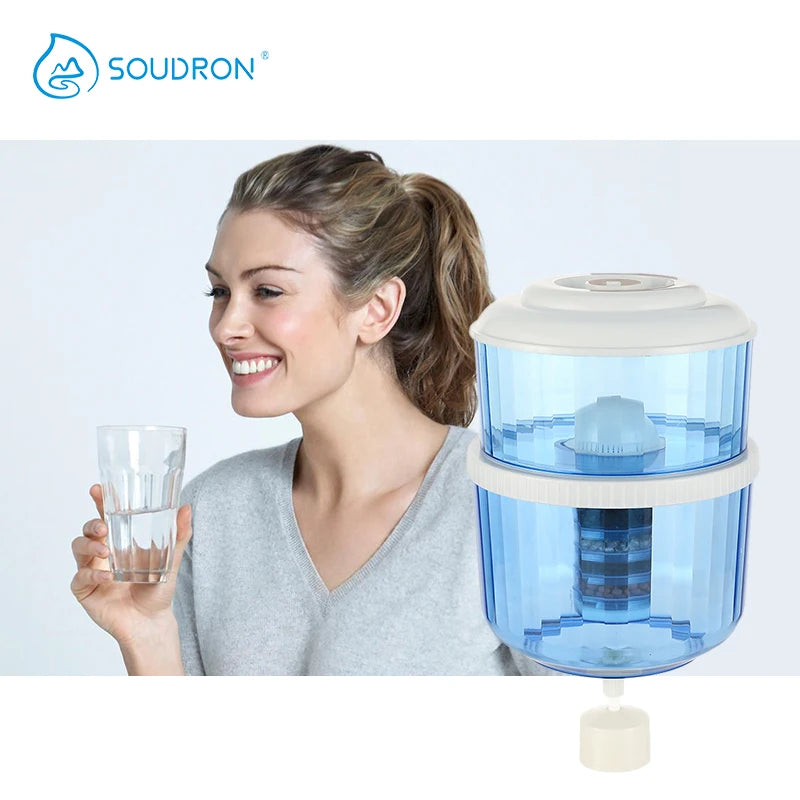 SOUDRON Household 13L 6 stages drinking mineral water filter purifier