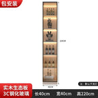 Large Modern Kitchen CabinetHutch Storage Sideboards Freestanding Kitchen Pantry with Glass Doors and Drawers Sideboard Buffet