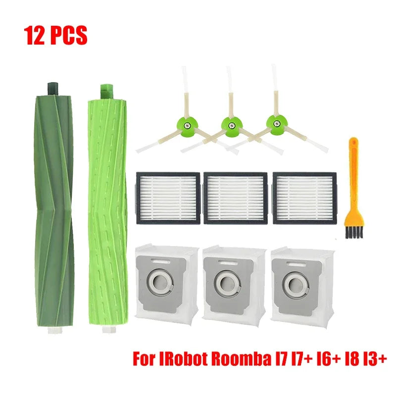 For iRobot Roomba i3,, i4, i6, i6+, i7, i7+, i8, i8+, E5, E6, E7,Vacuum Cleaner Part Hepa Filter Main Side Brush Replacement
