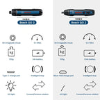 Bosch GO 3 /GO2 Cordless Screwdriver 3.6V Rechargeable Electric Screw Driver Multi-Function Drill Repairing Power Tools Kit GO 2