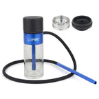 LOMINT Portable Cup Hookah Shisha Set With Glass Base Car Narguile Chicha Full Complete Gift Box Packing