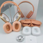 New wireless leather bag sports Bluetooth pop-up music earphones P9 MAX head mounted Bluetooth earphones