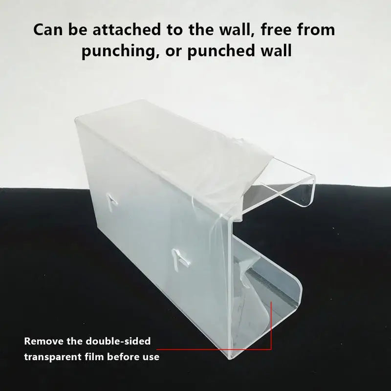 Glove Box Storage Labor Insurance Gloves Display Box Medical Tissue Box Acrylic Glove Dispenser Wall Mountable Tissue Holder