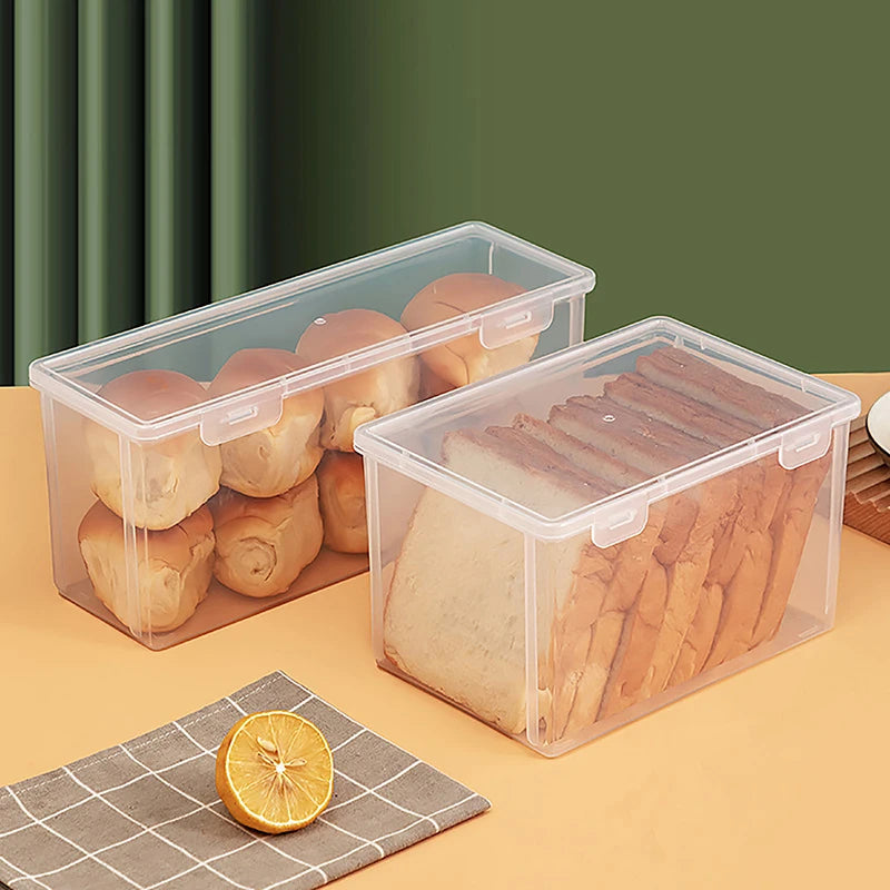 Cake Containers Airtight Box Refrigerator Clear Kitchen Bread Container Storage Box Kitchen Dispenser Bread Boxes Baking Bread