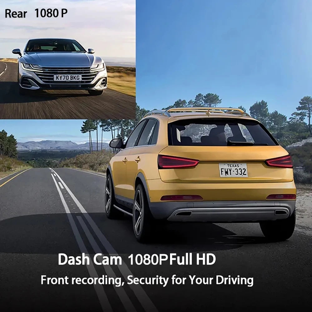 1080P Dual Dash Cam for Cars