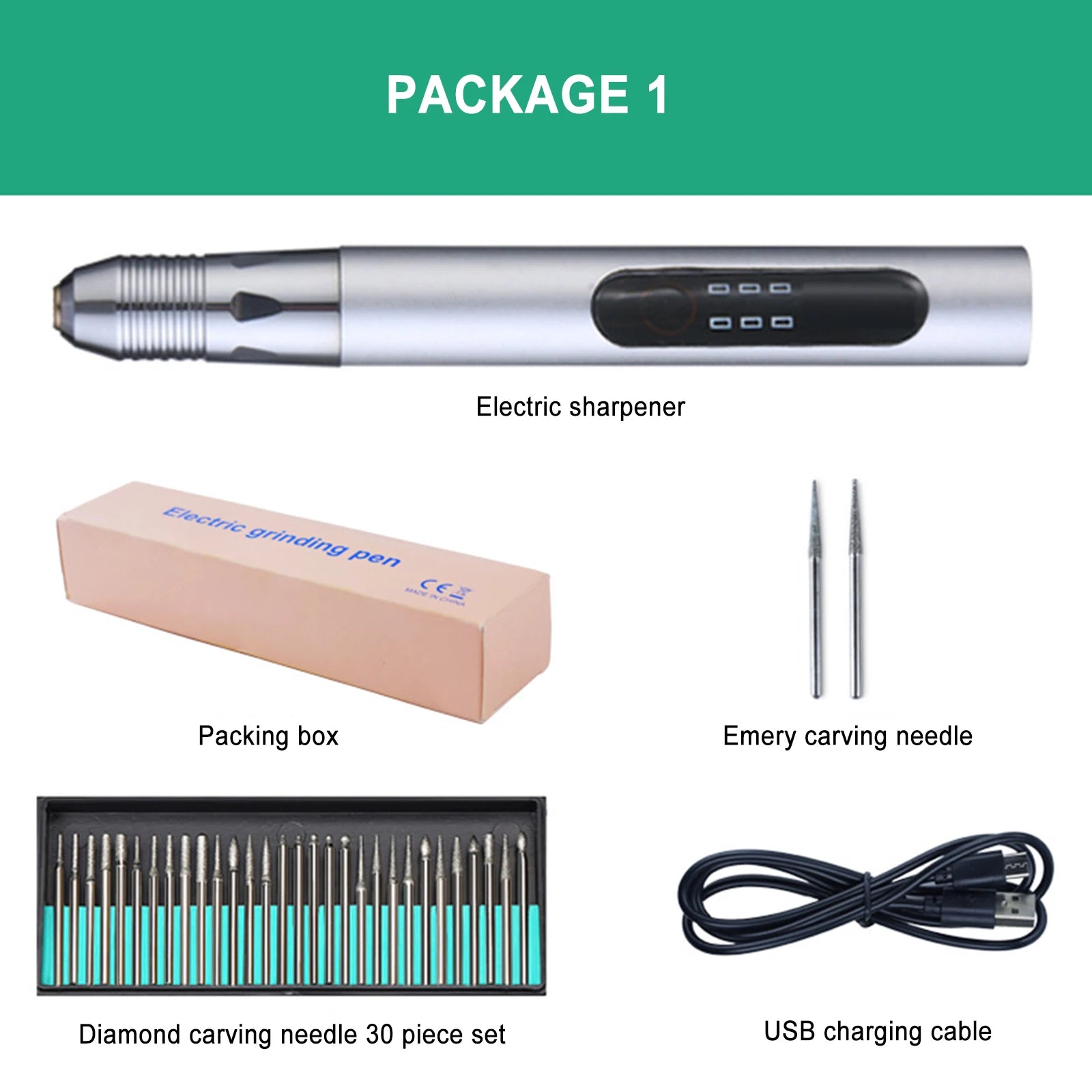 Mini Carving Pen Engraver Speed Regulating Charging Lithium Small Wood DIY Polishing Lettering Pen Electric Nails Machine Set
